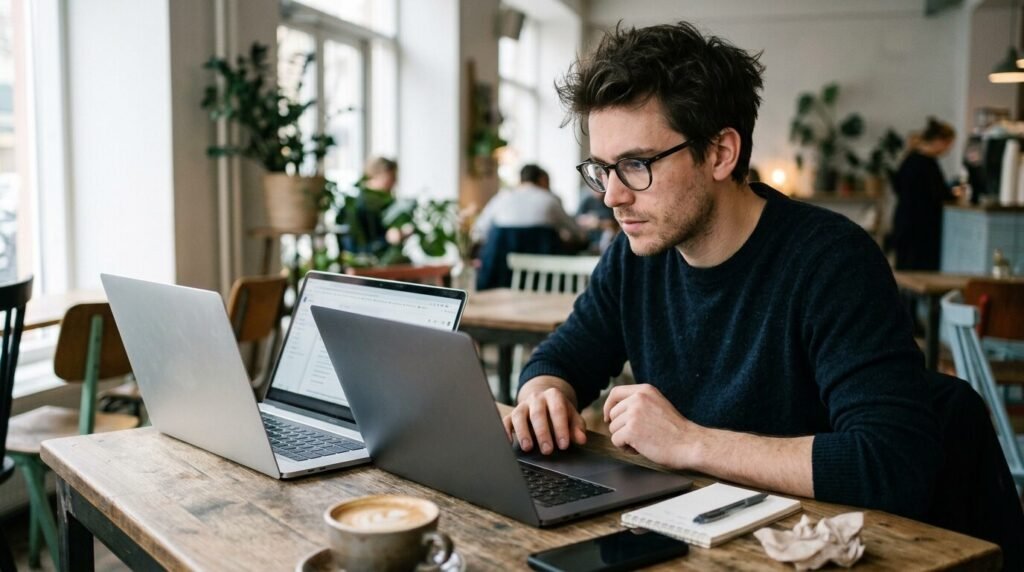 Comparing platforms on two laptops